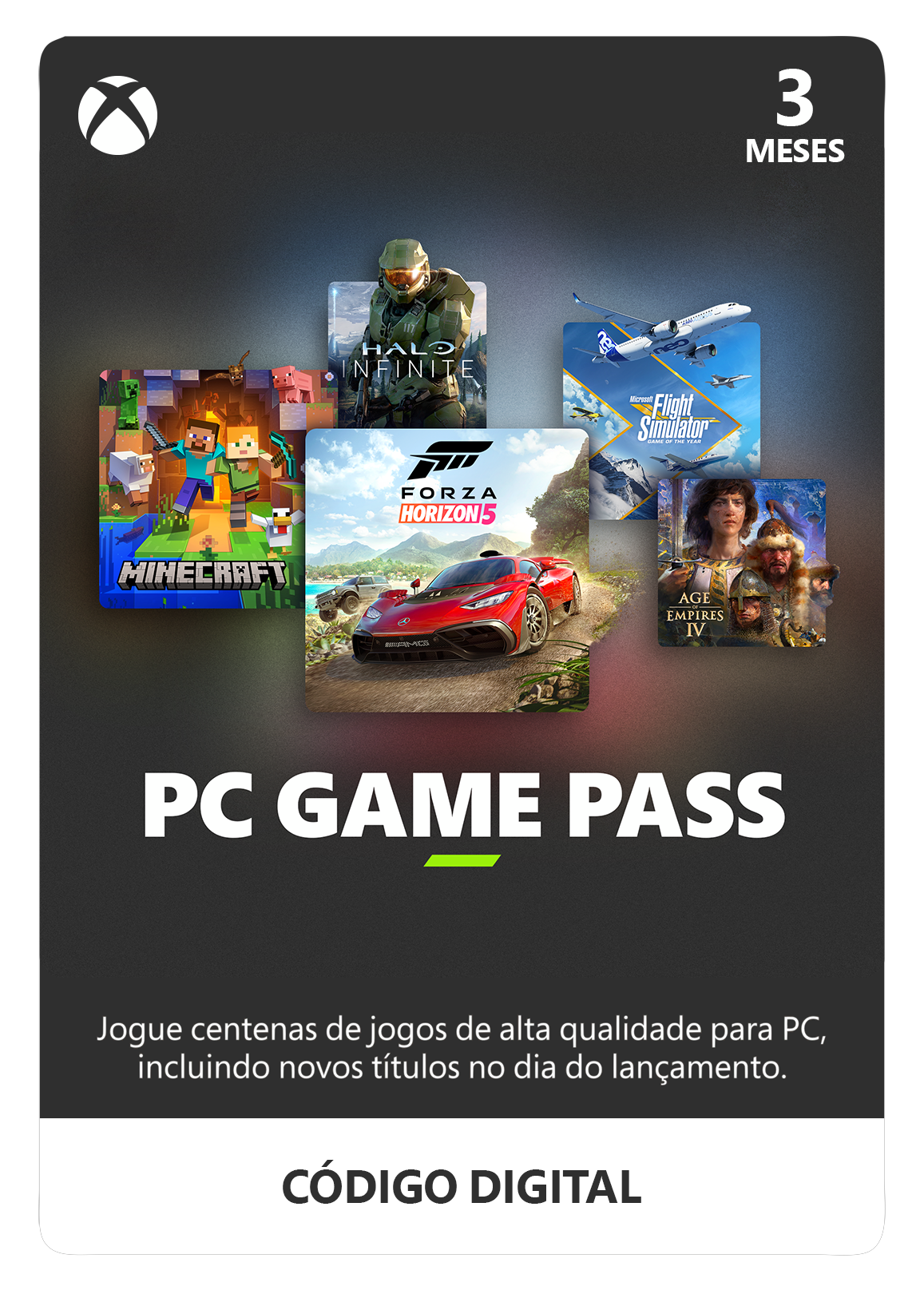 Gift Card PC Game Pass - 3 Meses